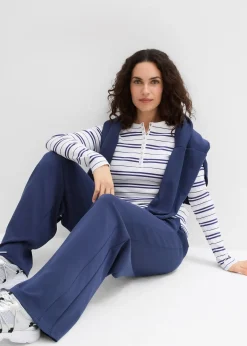 Pantalon palazzo doux en néoprène