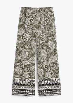 Pantalon palazzo doux en viscose extensible