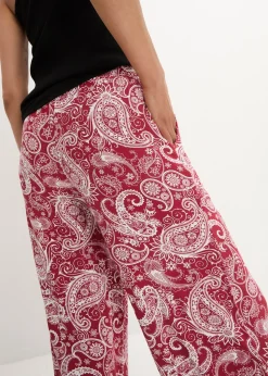 Pantalon palazzo doux en viscose extensible