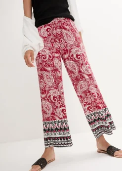 Pantalon palazzo doux en viscose extensible