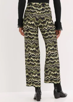 Pantalon palazzo en léger crêpe de viscose