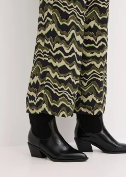 Pantalon palazzo en léger crêpe de viscose