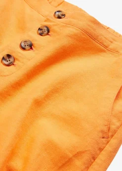 Pantalon palazzo en lin mélangé