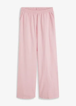 Pantalon palazzo en lin mélangé