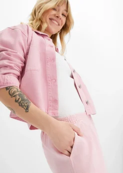 Pantalon palazzo en lin mélangé