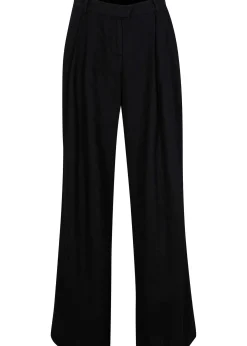 Pantalon palazzo en lin mélangé, coupe très large