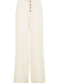 Pantalon palazzo en lin mélangé