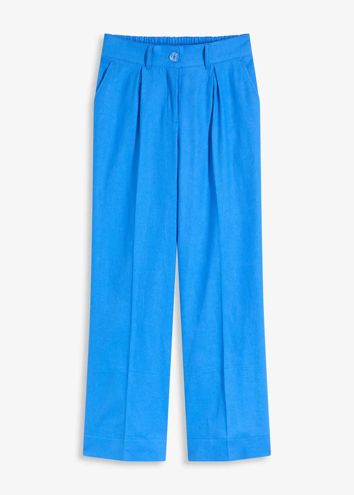 Pantalon palazzo en lin mélangé aérien