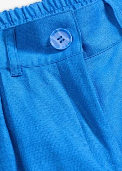 Pantalon palazzo en lin mélangé aérien