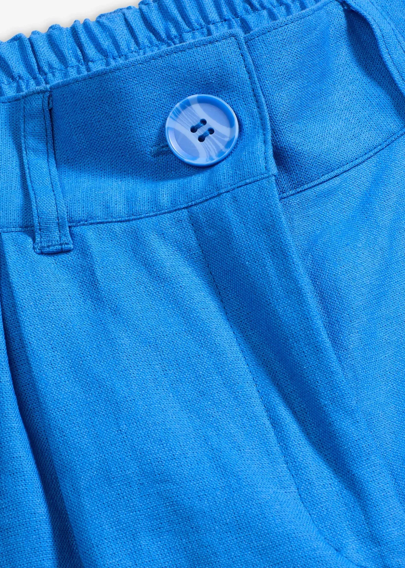 Pantalon palazzo en lin mélangé aérien