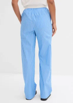 Pantalon palazzo en popeline