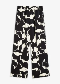 Pantalon palazzo en satin fluide