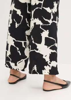 Pantalon palazzo en satin fluide