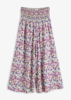 Pantalon palazzo en viscose fluide