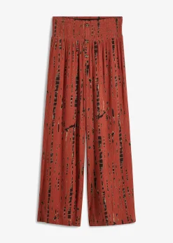 Pantalon palazzo en viscose fluide