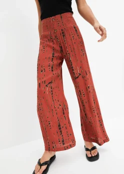 Pantalon palazzo en viscose fluide
