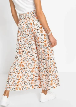 Pantalon palazzo en viscose fluide