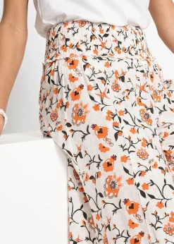 Pantalon palazzo en viscose fluide