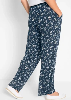 Pantalon palazzo en viscose extensible