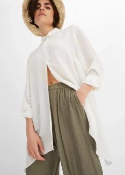 Pantalon palazzo en viscose douce