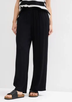 Pantalon palazzo en viscose douce