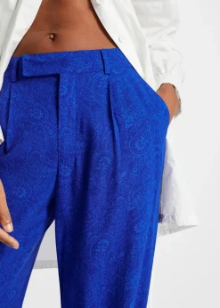 Pantalon palazzo en viscose fluide