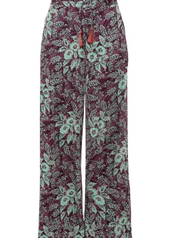 Pantalon palazzo en viscose fluide