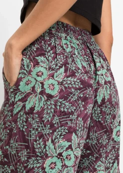 Pantalon palazzo en viscose fluide