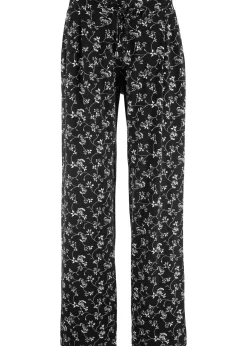 Pantalon palazzo en viscose extensible