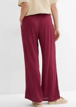 Pantalon palazzo en viscose douce