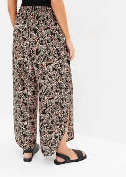 Pantalon palazzo fendu en bas