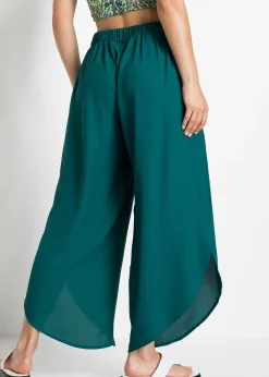 Pantalon palazzo fendu sur les côtés