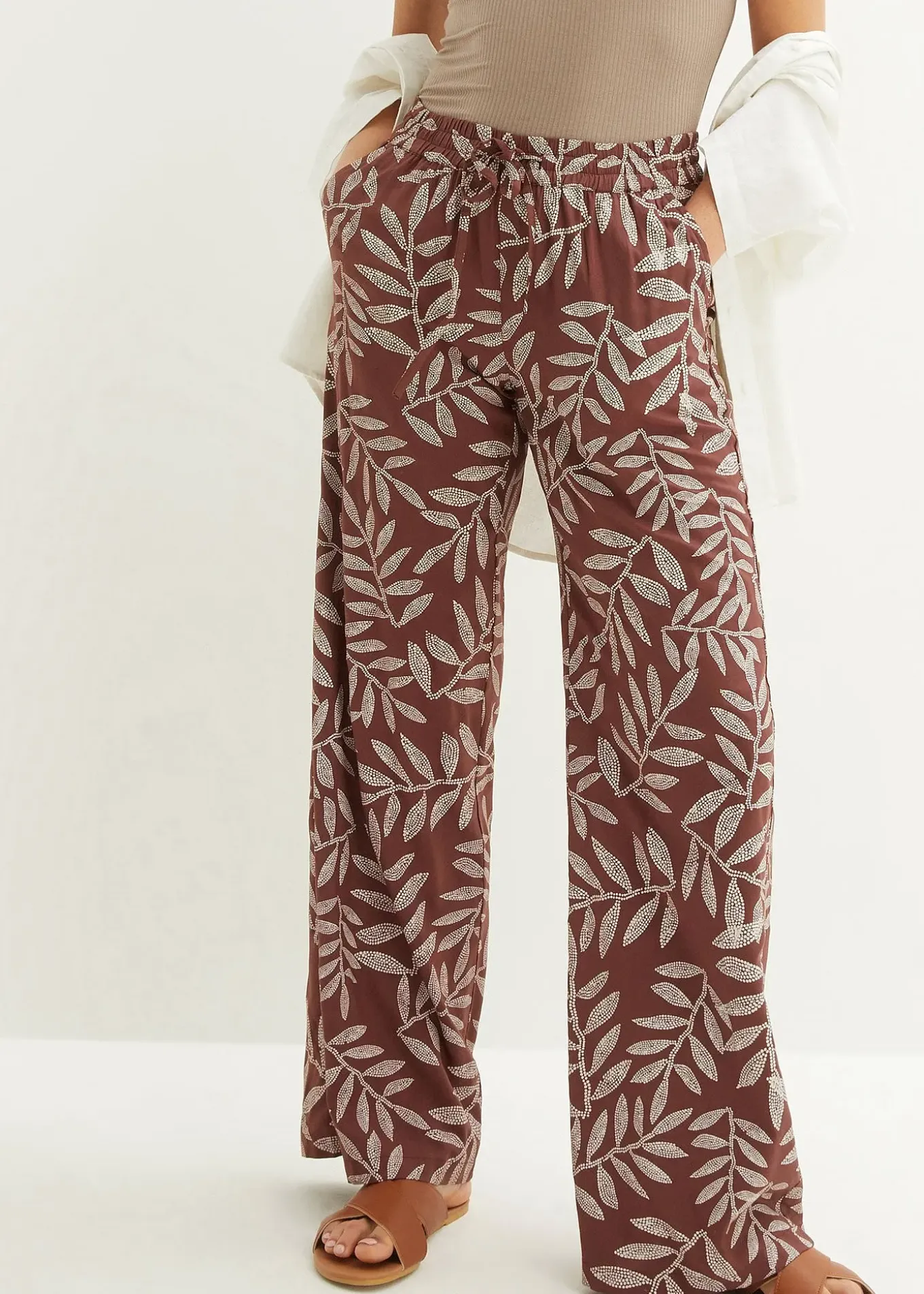 Pantalon palazzo imprimé