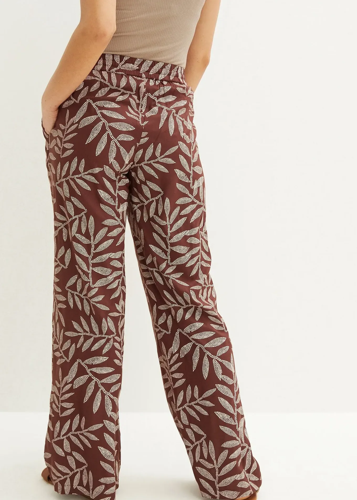 Pantalon palazzo imprimé