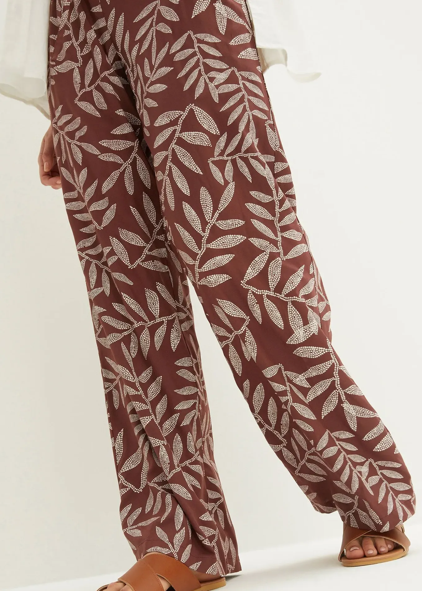 Pantalon palazzo imprimé