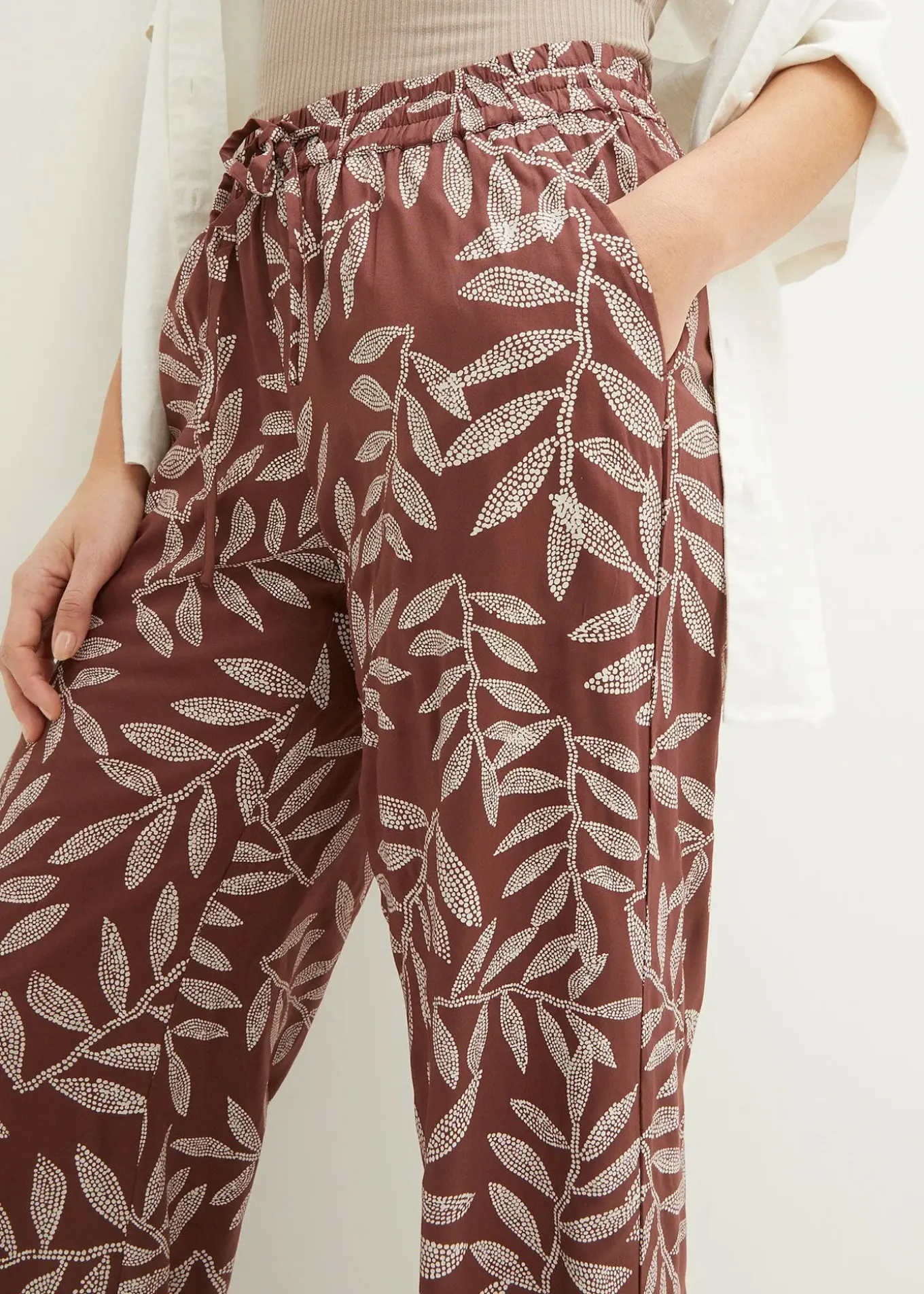 Pantalon palazzo imprimé