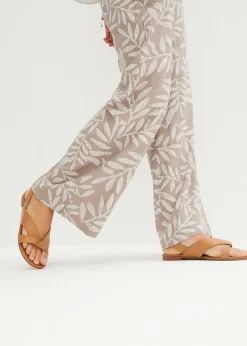 Pantalon palazzo imprimé