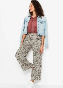 Pantalon palazzo imprimé