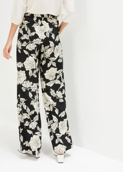 Pantalon palazzo imprimé en viscose