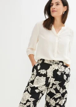 Pantalon palazzo imprimé en viscose