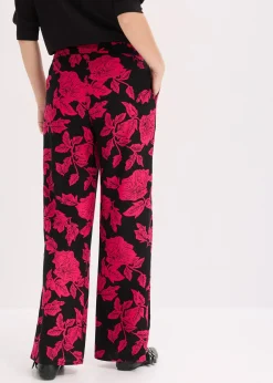 Pantalon palazzo imprimé en viscose