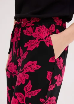 Pantalon palazzo imprimé en viscose