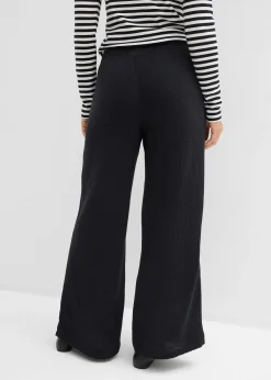 Pantalon palazzo léger en gaze de coton