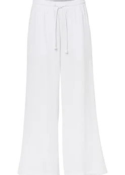 Pantalon palazzo léger en gaze de coton
