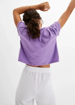 Pantalon palazzo léger en gaze de coton