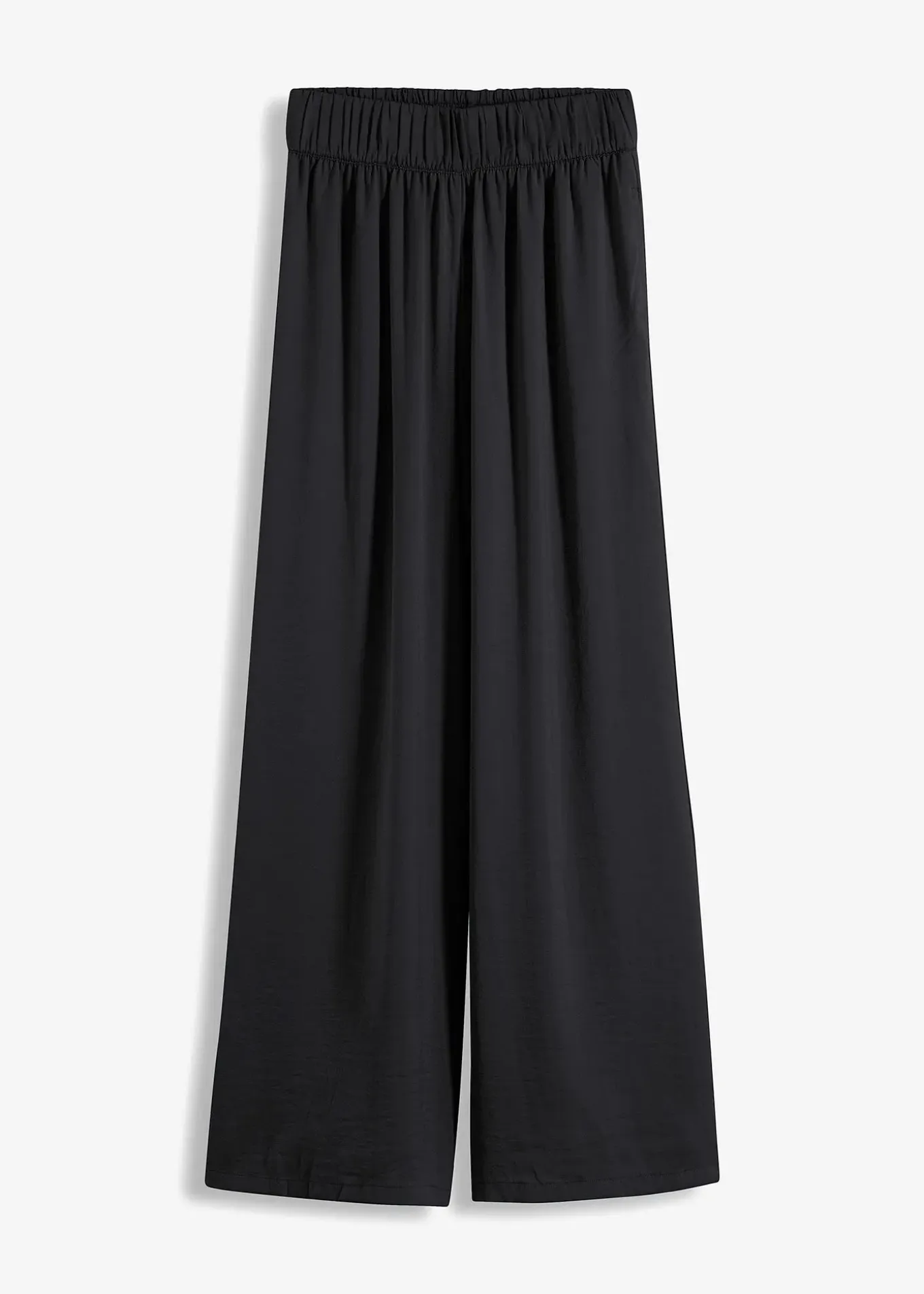 Pantalon palazzo léger et fluide, taille haute et confortable, long