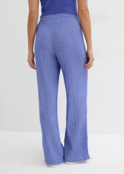 Pantalon palazzo rayé