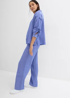 Pantalon palazzo rayé