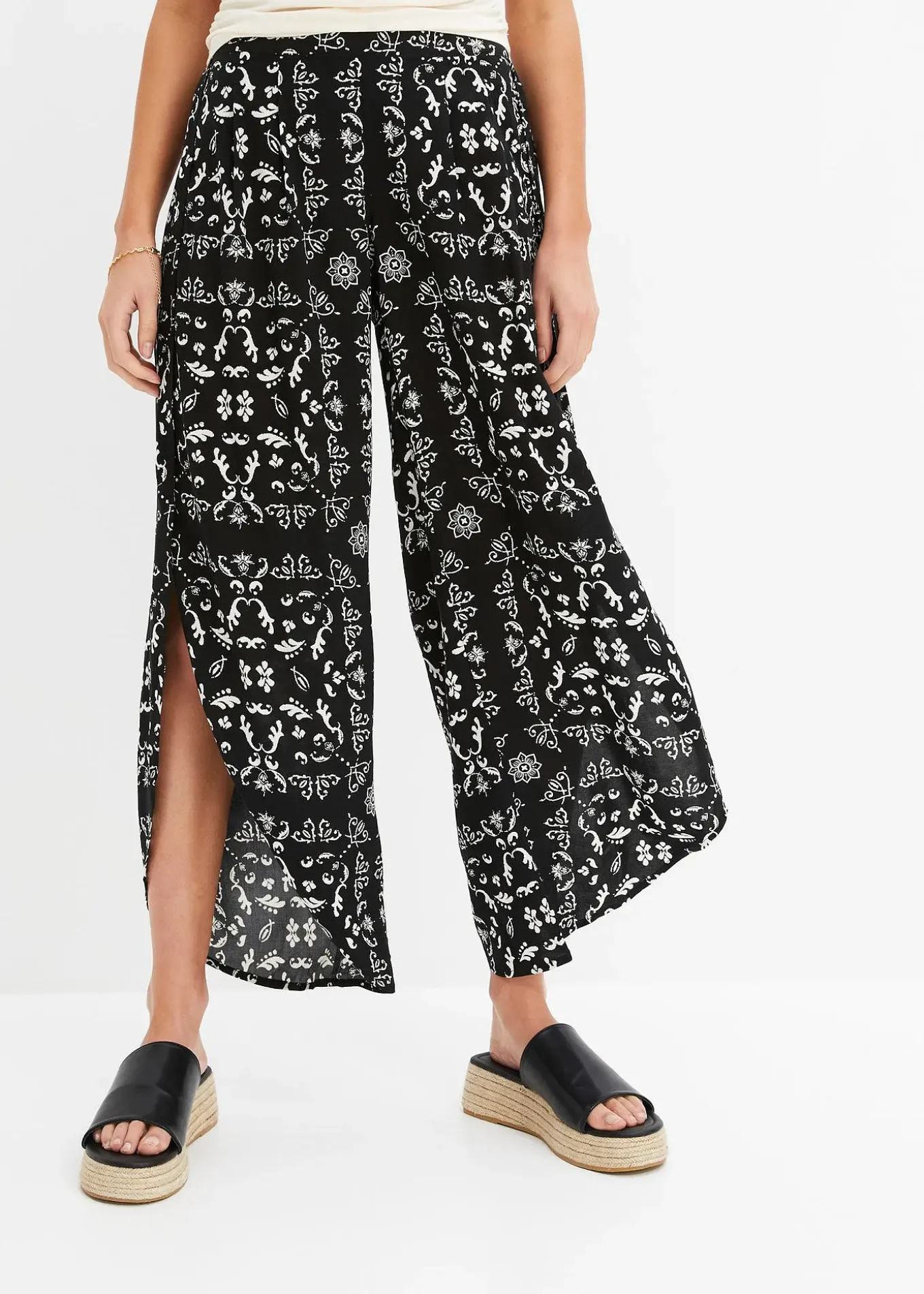 Pantalon paréo fendu sur les côtés