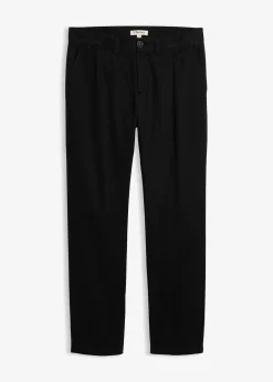 Pantalon regular en twill, droit, 100% coton